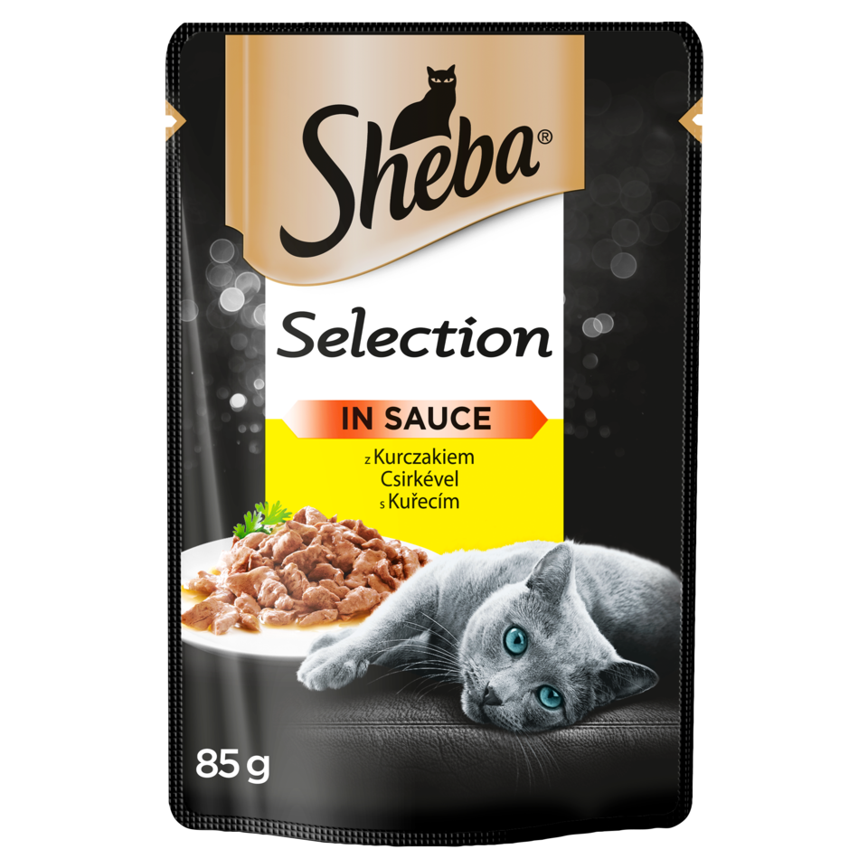 Sheba Fresh & Fine - Lot De 6 Sachets Fraîcheur Avec Poulet Et Dinde En Sauce, 50g Chacun, Nourriture Humide Pour Chat - 9