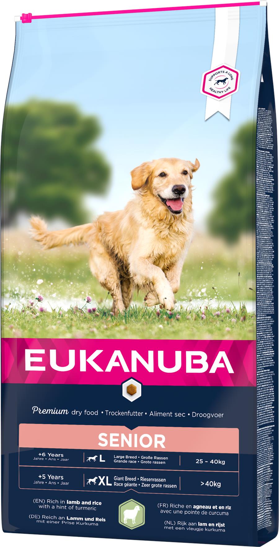 Nourriture Eukanuba adulte grande race à l'agneau 13.63kg main image 1