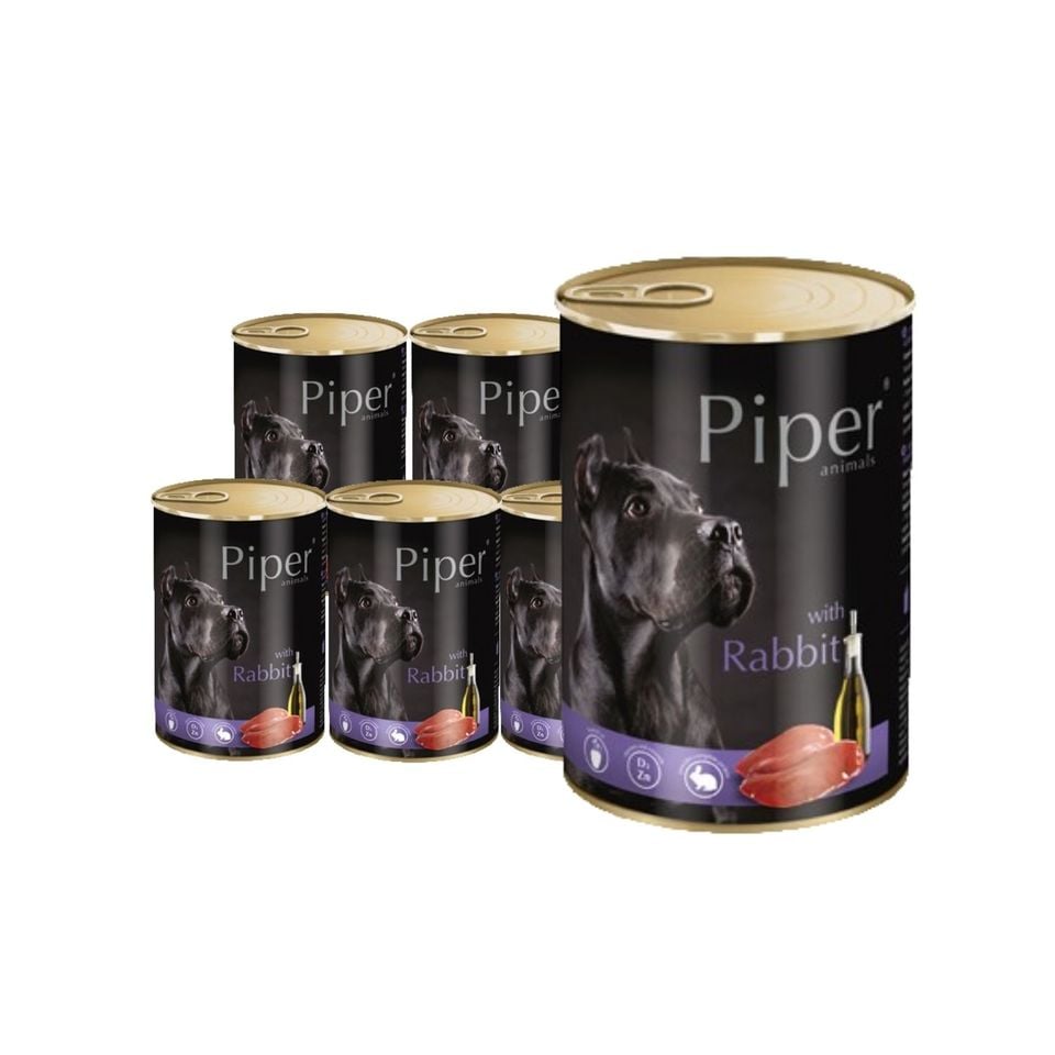 DOLINA NOTECI Piper Rabbit Aliments humides pour chiens adultes avec ...