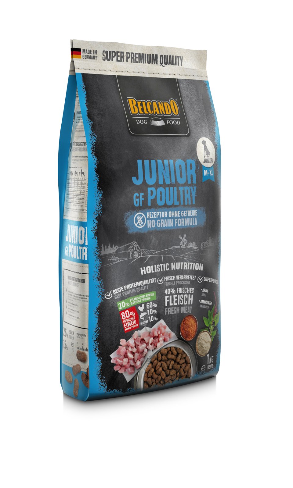 BELCANDO Finest Grain Free Junior MXL Croquettes de volaille pour