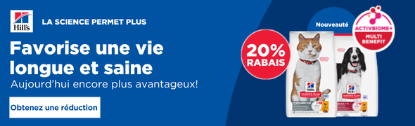 Promotion HILL'S: 20 % de réduction sur l'alimentation vétérinaire pour chiens et chats