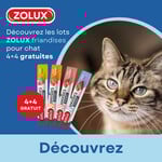 Promotion ZOLUX friandises crémeuses pour chat lots 4+4 GRATUITS