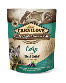 CARNILOVE - Pâtée pour chien Carotte Noire & Carpe - 300g