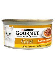 GOURMET Gold Sauce Delights au poulet 85 g nourriture humide pour chats