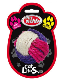 PET NOVA CAT LIFESTYLE Balle en sisal pour chats 6cm