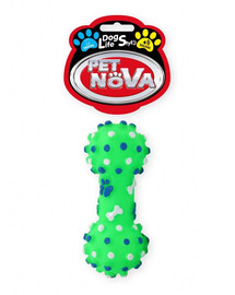 PET NOVA Dog Lifestyle Haltère avec languettes 10.5cm vert