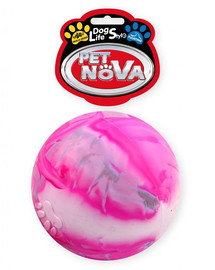 PET NOVA DOG LIFE STYLE Balle flottante taille 8cm multicolore arôme vanille