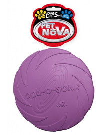 PET NOVA DOG LIFE STYLE Frisbee disque en caoutchouc 15cm violet