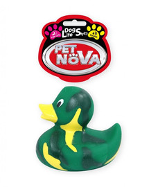 PET NOVA Dog Lifestyle Canard jouet pour chien  7cm vert