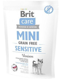 BRIT Care Dog Mini Grain Free Sensitive - Venaison & sans céréales pour chiens de races mini - 400g