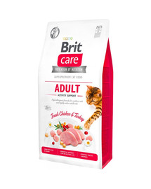 BRIT Care Cat Grain-Free Adult Activity Support - Croquettes hypoallergéniques de dinde sans céréales pour les chats actifs - 7 kg