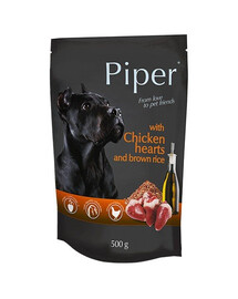 DOLINA NOTECI PIPER - pâtée de cœur de poulet et riz pour chiens adultes - 500 g