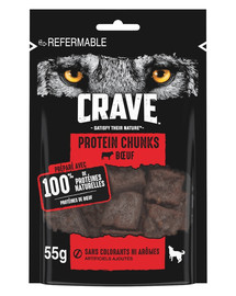 CRAVE Protein Strips 6 x 55g Beef