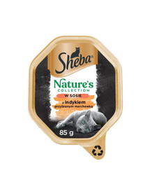 SHEBA Nature's Collection 85 g en sauce avec de la dinde et des carottes