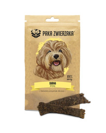 PAKA ZWIERZAKA Stripsy Cerf 100% 70 g friandise naturelle pour chiens