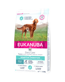 EUKANUBA Daily Care Chien Adulte Sensitive Digestion - pour chiens adultes ayant un appareil digestif sensible au Poulet - 2.3 kg