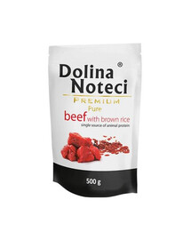 DOLINA NOTECI Premium Pure - Bœuf avec Riz pour chiens adultes - 500g