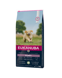 EUKANUBA Puppy All Breeds Lamb & Rice Riche en agneau et en riz avec une pointe de curcuma 12 kg