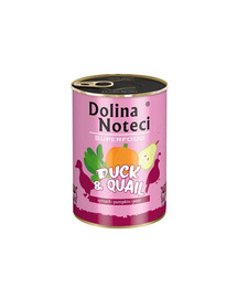 DOLINA NOTECI Premium SuperFood - canard et caille pour chiens adultes - 400 g