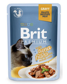 BRIT Premium Fillets in Gravy with Tuna 24 x 85g