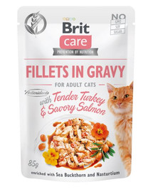 BRIT Care Fillets in gravy turkey & salmon 24 x 85 g