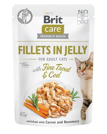 BRIT Care Fillets in Jelly with Fine Trout & Cod 24 x 85 g
