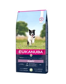 EUKANUBA Eukanuba Dog Puppy Small & Medium Breed Lamb & Rice - pour chiots de petites et moyennes races à base d'agneau et de riz - 12 kg