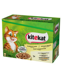 KITEKAT Aliments pour chats Moka Plats de volaille 48x100g
