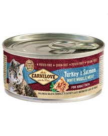 CARNILOVE Chat Dinde & Saumon 12 x 100 g