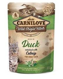 CARNILOVE Chat Canard & Herbes aux chats 24 x 85 g