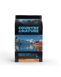 DR PETCARE Country&Nature Ocean White Fish Recipe 3 kg - Croquettes Poissons blancs de mer pour chiens de moyennes et grandes races