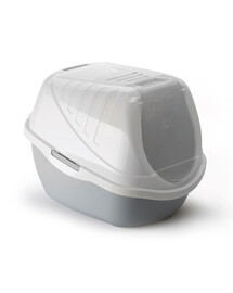 PET INN Bac à litière pour chat 54x40x40 cm gris
