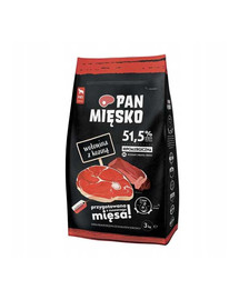 PAN MIĘSKO Bœuf avec chèvre pour les races de taille moyenne 3 kg