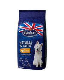 BUTCHER'S Natural&Healthy Dog Dry Croquettes au poulet 3 kg
