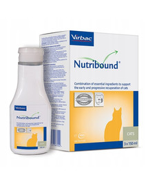 VIRBAC Nutribound Solution orale pour chats en convalescence 3 x 150 ml