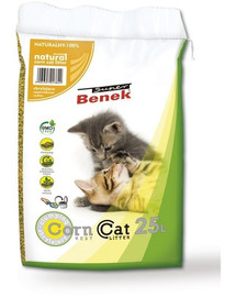 BENEK Super Benek Corn Cat 25l litière pour chat au maïs