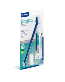 VIRBAC Kit dentaire pour chien et chat (dentifrice et brosse) 70 g