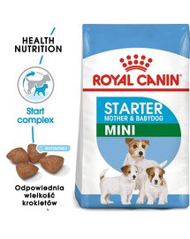 ROYAL CANIN Mini Starter Mother & Babydog 4 kg - Croquettes pour chiots et chiennes en gestation et en lactation