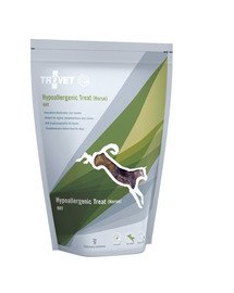 TROVET Hypoallergenic Treat Horse HHT Dog -  friandise fonctionnelle au cheval pour chiens adultes souffrant d'intolérance alimentaire - 250 g