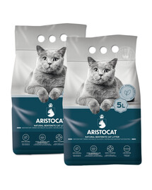 ARISTOCAT Bentonite Plus litière bentonite naturelle 10 l (2 x 5 l)
