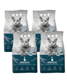 ARISTOCAT Bentonite Plus litière bentonite naturelle 20 l (4 x 5 l)