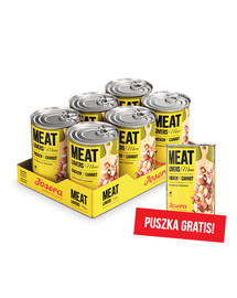 JOSERA Meatlovers Menu Poulet aux carottes 6x400 g + boîte de Poulet aux carottes 400 g GRATUIT