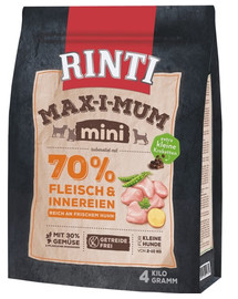 RINTI MAX-I-MUM Mini Adult Chicken - avec poulet pour petites races - 4 kg