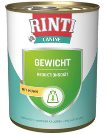 RINTI Canine Weight control Chicken - nourriture diététique au poulet pour les chiens en surpoids - 800 g