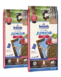 BOSCH Junior - agneau et riz - jeunes chiens et chiots de 2 à 12 mois - 30 kg (2 x 15 kg)