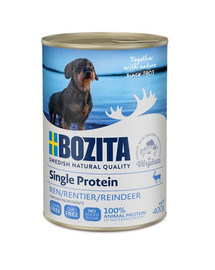 BOZITA Reindeer Singleprotein 400 g nourriture monoprotéique avec les rennes