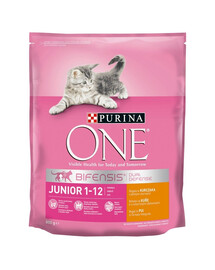 PURINA ONE PURINA ONE JUNIOR riche en poulet et grains entiers 800 g