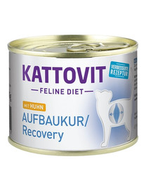 KATTOVIT Feline Diet Recovery - Poulet pour le rétablissement nutritionnel pendant la convalescence - 185 g