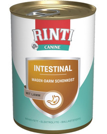 RINTI Canine Intestinal Lamb - nourriture diététique à l'agneau pour les chiens souffrant de problèmes gastro-intestinaux - 800 g