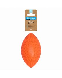 PULLER PitchDog sport ball orange Ballon de rugby pour chiens orange 9 cm x 14 cm